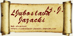 LJuboslava Jazački vizit kartica
